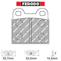 Ferodo - Kit pastiglie freno (FCP3) - Ravasicorse