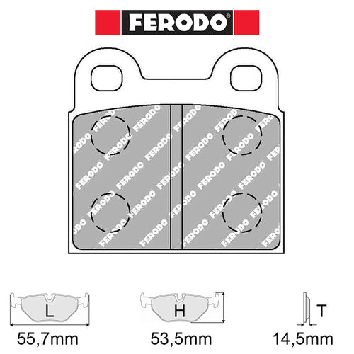 Ferodo - Kit pastiglie freno (FCP3) - Ravasicorse