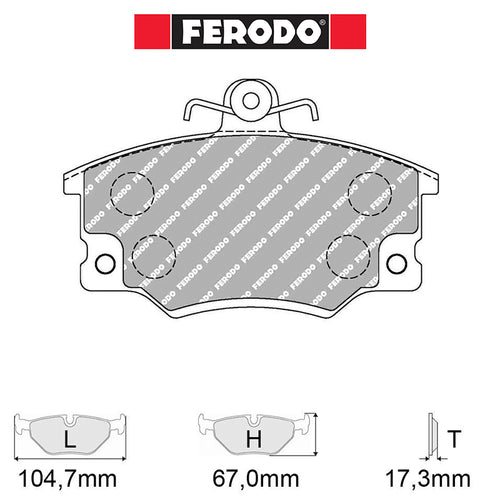 Ferodo - Kit pastiglie freno (FCP370) - Ravasicorse