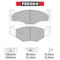 Ferodo - Kit pastiglie freno (FCP392) - Volkswagen Golf 2 1.8 GT/Gti 16V (1986-1991) - Front - Ravasicorse