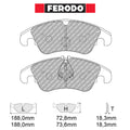 Ferodo - Kit pastiglie freno (FCP4044) - Ford Focus Mk2 2.5T RS 305-350 Hp - Front - Ravasicorse