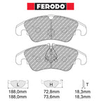 Ferodo - Kit pastiglie freno (FCP4044) - Ford Focus Mk2 2.5T RS 305-350 Hp - Front - Ravasicorse