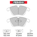 Ferodo - Kit pastiglie freno (FCP4045) - Ravasicorse