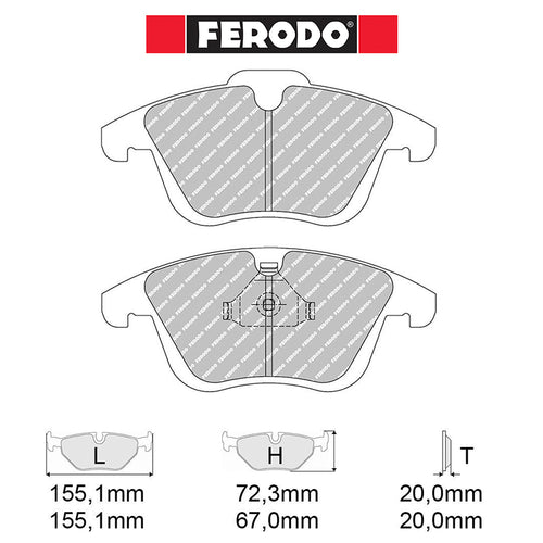 Ferodo - Kit pastiglie freno (FCP4045) - Ravasicorse