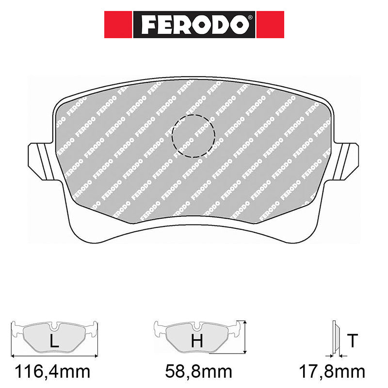 Ferodo - Kit pastiglie freno (FCP4050) - Ravasicorse