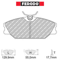Ferodo - Kit pastiglie freno (FCP406) - Ravasicorse