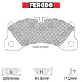 Ferodo - Kit pastiglie freno (FCP4064) - Ravasicorse