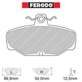 Ferodo - Kit pastiglie freno (FCP408) - Ravasicorse