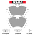 Ferodo - Kit pastiglie freno (FCP4080) - Ravasicorse