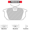Ferodo - Kit pastiglie freno (FCP409) - Ravasicorse