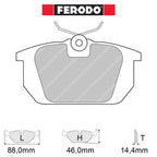 Ferodo - Kit pastiglie freno (FCP409) - Ravasicorse