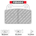 Ferodo - Kit pastiglie freno (FCP4168) - Ravasicorse