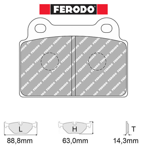 Ferodo - Kit pastiglie freno (FCP4168) - Ravasicorse