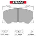 Ferodo - Kit pastiglie freno (FCP4172) - Nissan 370Z 3.7 - Front - Ravasicorse
