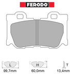 Ferodo - Kit pastiglie freno (FCP4173) - Nissan 370Z 3.7 - Rear - Ravasicorse