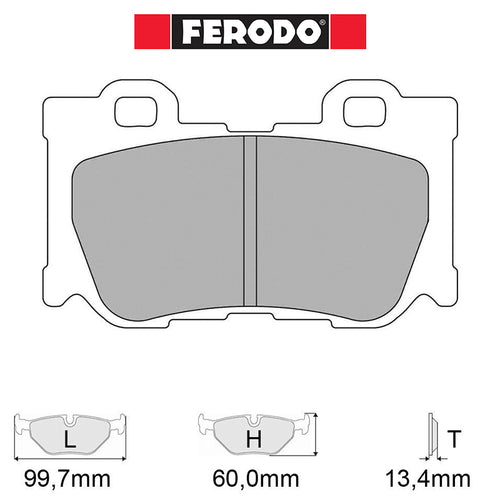 Ferodo - Kit pastiglie freno (FCP4173) - Nissan 370Z 3.7 - Rear - Ravasicorse