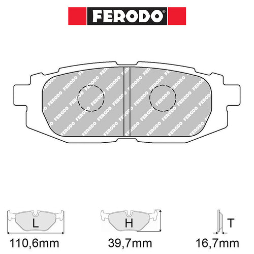 Ferodo - Kit pastiglie freno (FCP4187) - Subaru BRZ 2.0 - Rear - Ravasicorse