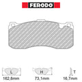 Ferodo - Kit pastiglie freno (FCP4218) - Ravasicorse