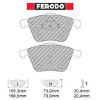 Ferodo - Kit pastiglie freno (FCP4223) - Ravasicorse