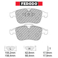 Ferodo - Kit pastiglie freno (FCP4249) - Renault Clio IV RS 200 EDC 1.6 Turbo / Trophy - Front - Ravasicorse