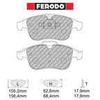 Ferodo - Kit pastiglie freno (FCP4249) - Renault Clio IV RS 200 EDC 1.6 Turbo / Trophy - Front - Ravasicorse