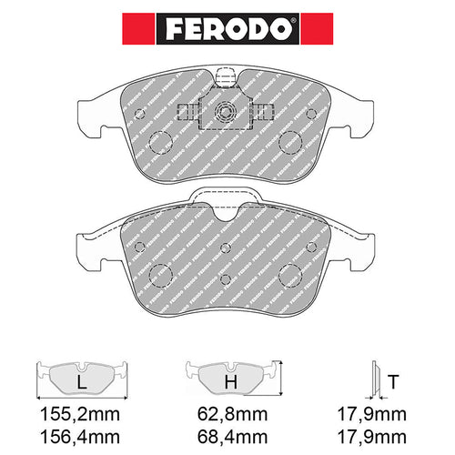 Ferodo - Kit pastiglie freno (FCP4249) - Renault Clio IV RS 200 EDC 1.6 Turbo / Trophy - Front - Ravasicorse