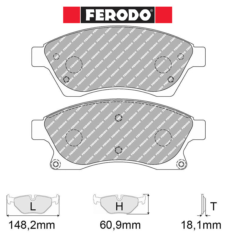 Ferodo - Kit pastiglie freno (FCP4262) - Ravasicorse
