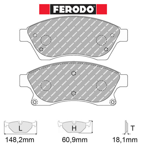 Ferodo - Kit pastiglie freno (FCP4262) - Ravasicorse