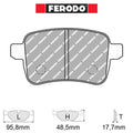 Ferodo - Kit pastiglie freno (FCP4308) - Ravasicorse