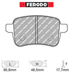 Ferodo - Kit pastiglie freno (FCP4308) - Ravasicorse