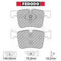 Ferodo - Kit pastiglie freno (FCP4394) - Ravasicorse