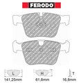 Ferodo - Kit pastiglie freno (FCP4413) - Ravasicorse