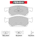 Ferodo - Kit pastiglie freno (FCP4416) - Ravasicorse