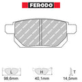 Ferodo - Kit pastiglie freno (FCP4430) - Suzuki Swift Sport (NZ) - Rear - Ravasicorse