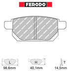 Ferodo - Kit pastiglie freno (FCP4430) - Suzuki Swift Sport (NZ) - Rear - Ravasicorse