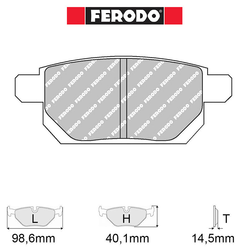 Ferodo - Kit pastiglie freno (FCP4430) - Suzuki Swift Sport (NZ) - Rear - Ravasicorse
