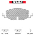 Ferodo - Kit pastiglie freno (FCP4433) - Volkswagen Golf VII 2.0 GTi 155/162 kw - Front - Ravasicorse
