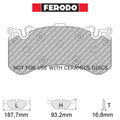 Ferodo - Kit pastiglie freno (FCP4468) - Ravasicorse