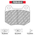 Ferodo - Kit pastiglie freno (FCP448) - Ravasicorse