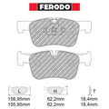 Ferodo - Kit pastiglie freno (FCP4489) - Ravasicorse