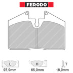 Ferodo - Kit pastiglie freno (FCP451) - Ravasicorse