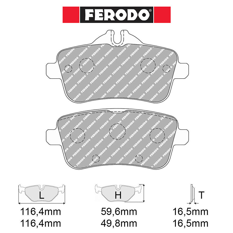 Ferodo - Kit pastiglie freno (FCP4587) - Mercedes A 45 AMG (W176) - Rear - Ravasicorse