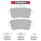 Ferodo - Kit pastiglie freno (FCP4587) - Mercedes A 45 AMG (W176) - Rear - Ravasicorse