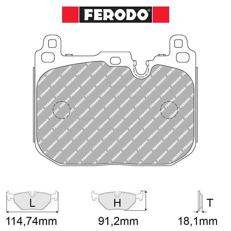 Ferodo - Kit pastiglie freno (FCP4611) - BMW M4 [F82] incl. Competition - Front - Ravasicorse