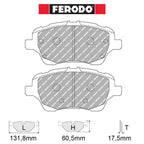 Ferodo - Kit pastiglie freno (FCP4612) - Ford Fiesta ST 1.6T (2013-) - Front - Ravasicorse