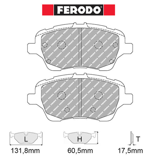 Ferodo - Kit pastiglie freno (FCP4612) - Ford Fiesta ST 1.6T (2013-) - Front - Ravasicorse