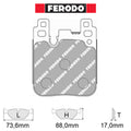 Ferodo - Kit pastiglie freno (FCP4663) - BMW M4 [F82] incl. Competition - Rear - Ravasicorse
