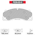 Ferodo - Kit pastiglie freno (FCP4664) - Ravasicorse