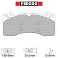 Ferodo - Kit pastiglie freno (FCP4711) - Ravasicorse