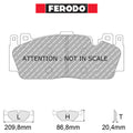 Ferodo - Kit pastiglie freno (FCP4712) - BMW M5 412-441 kw (F10) - Front - Ravasicorse